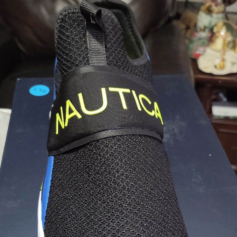 Nautica Black and Blue Athletic Shoes